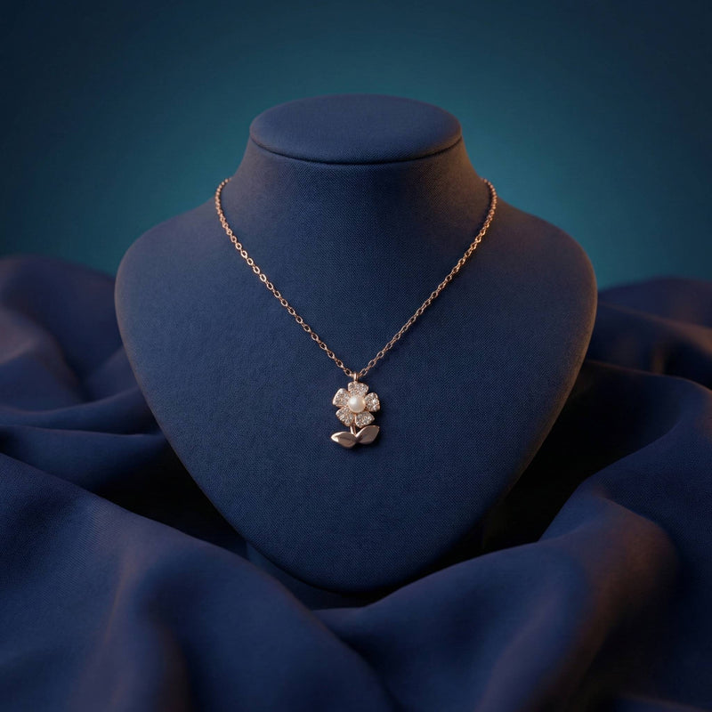 Luxora Single Flower with Pearl