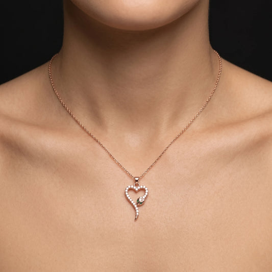 Luxora Serpent Heart Elegance Pendant