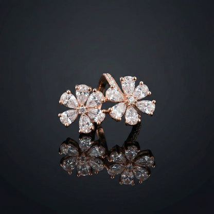 Luxora Twin Floral Ring