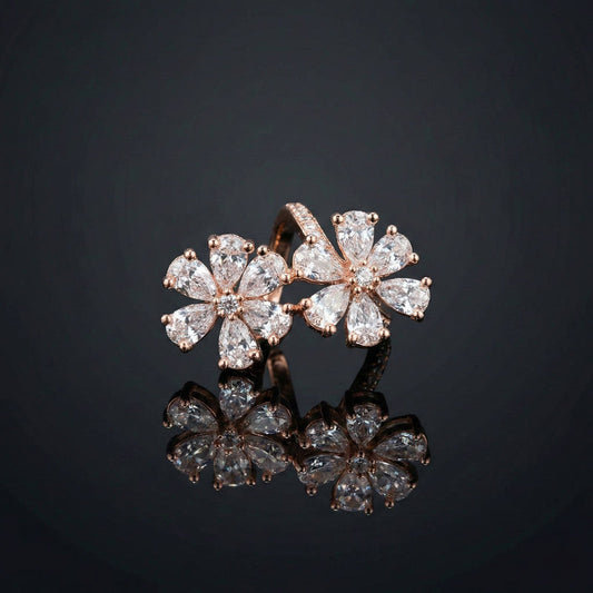 Luxora Twin Floral Ring