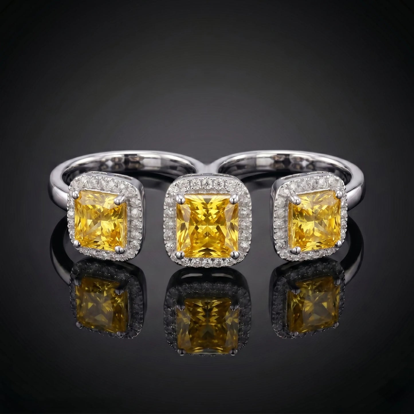 Luxora Canary Spark Diamond Ring