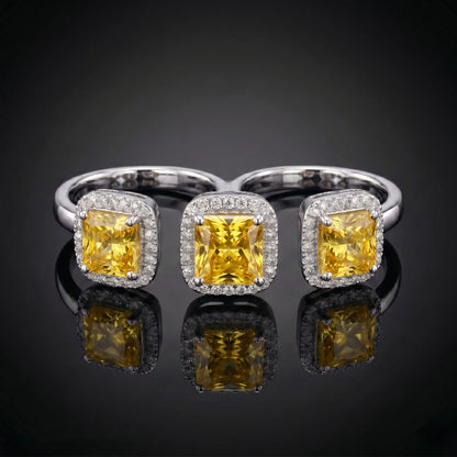 Luxora Canary Spark Diamond Ring