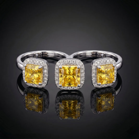 Luxora Canary Spark Diamond Ring