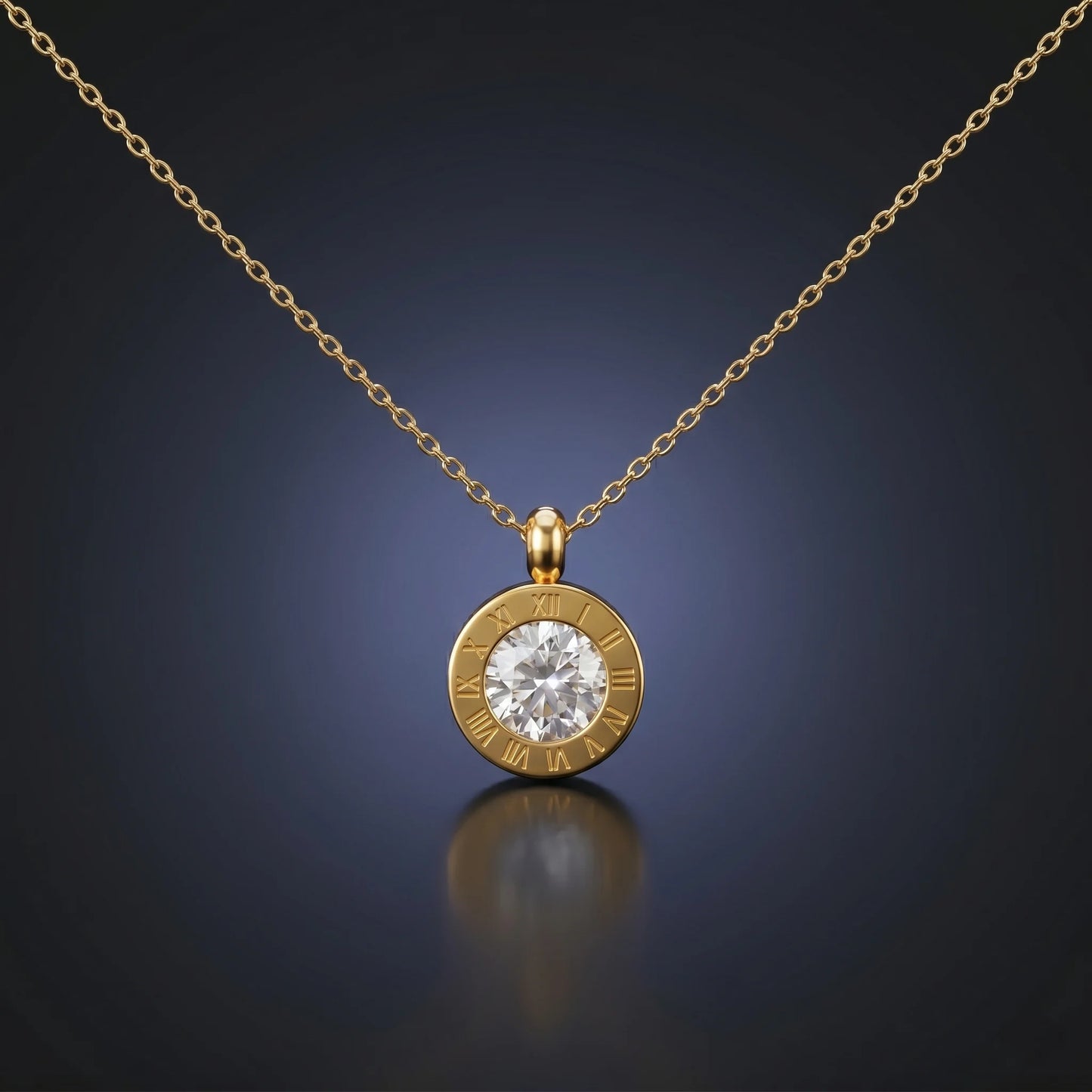 Luxora Eternal Time Crystal Pendant Necklace