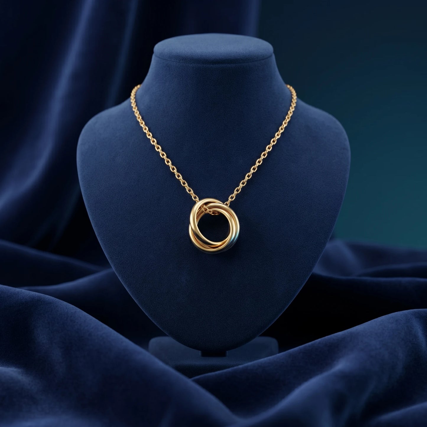 Luxora Infinity Orbit Pendant Necklace