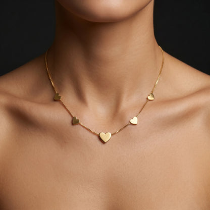 Luxora Endless Love Heart Charm Necklace
