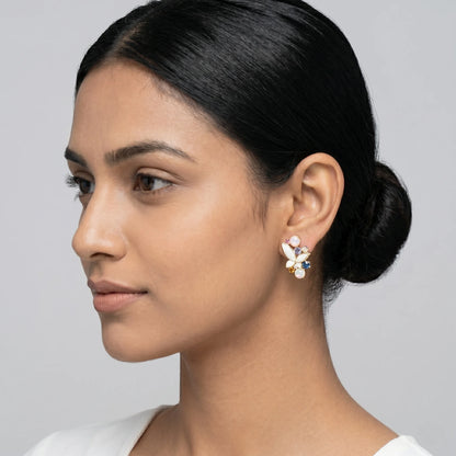 Luxora Aurora Butterfly Bloom Stud Earrings