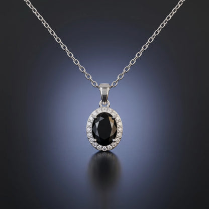 Luxora Midnight Onyx Halo Pendant