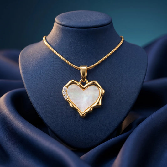 Luxora Luminous Heart Pearl Pendant