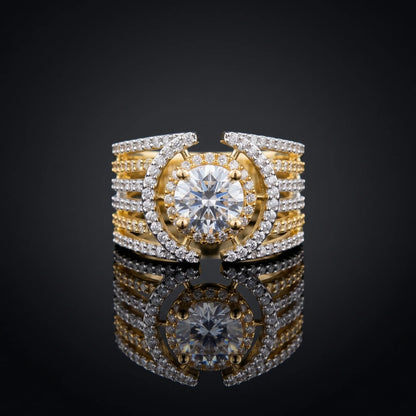 Luxora Imperial Halo Luxe Statement Ring