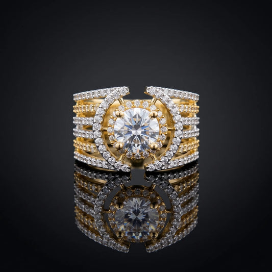 Luxora Imperial Halo Luxe Statement Ring
