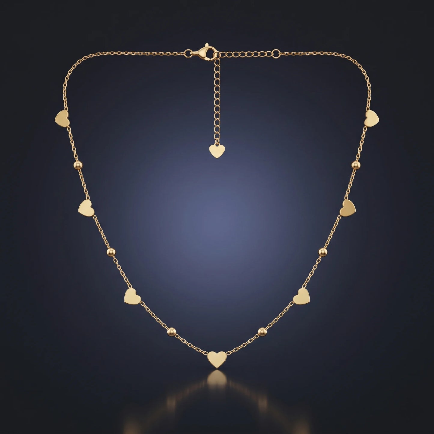 Luxora Forever Hearts Charm Necklace