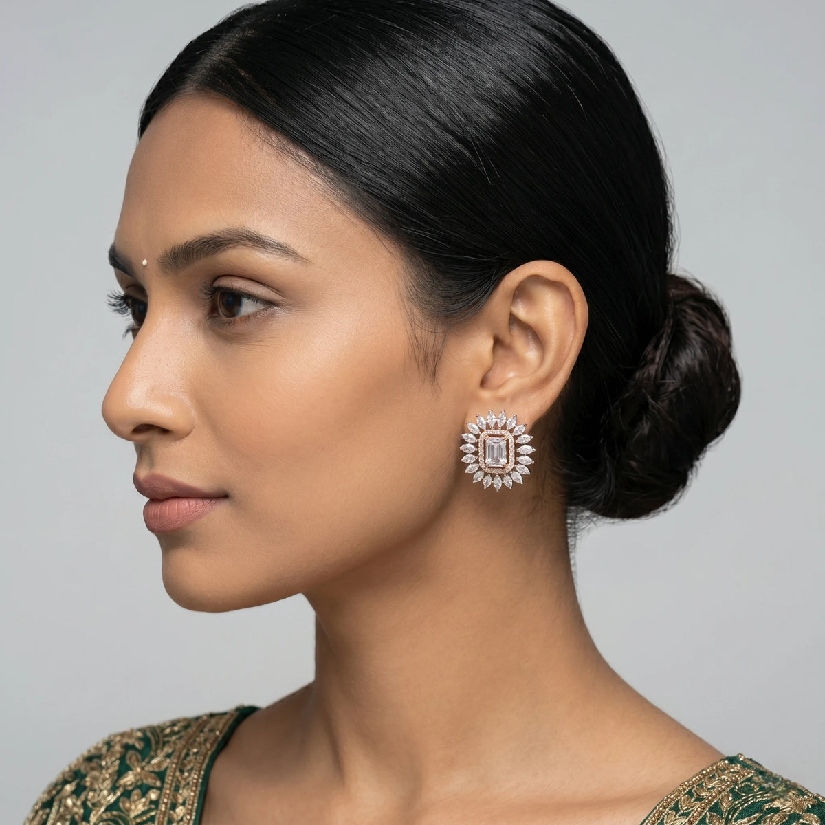 Luxora Regal Radiance Crystal Studs