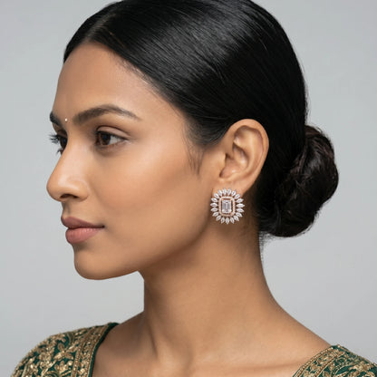 Luxora Regal Radiance Crystal Studs