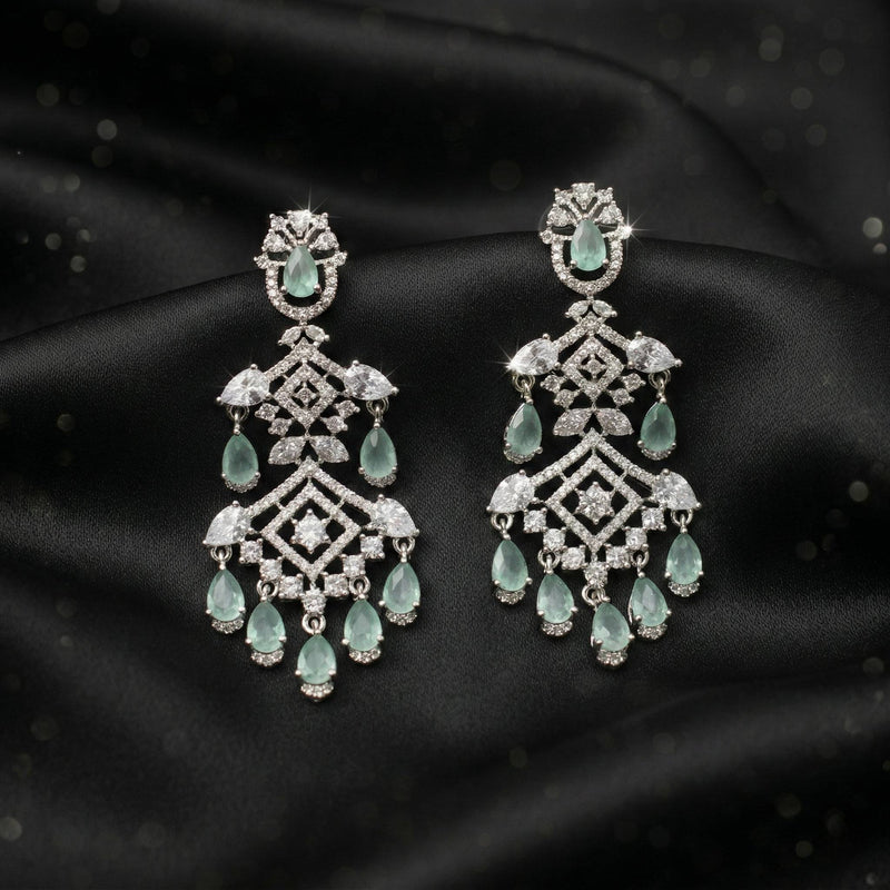 Luxora Silver AD with Mint Green Drops