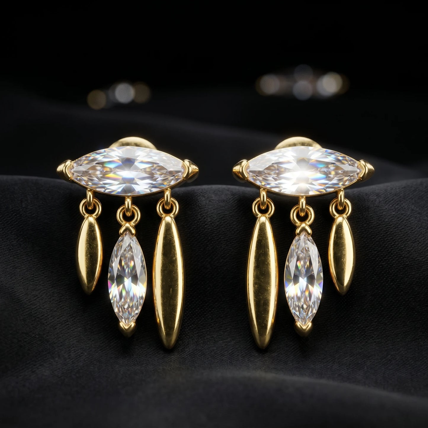Luxora Marquise Chandelier Earrings