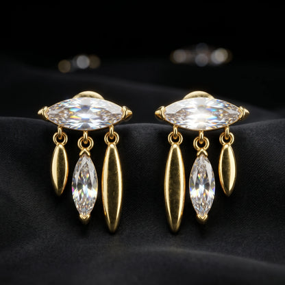 Luxora Marquise Chandelier Earrings