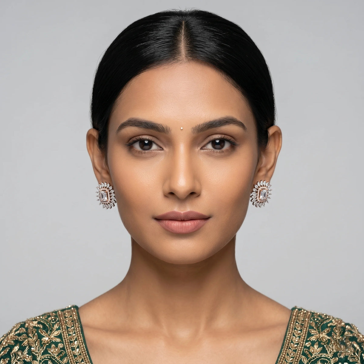 Luxora Regal Radiance Crystal Studs