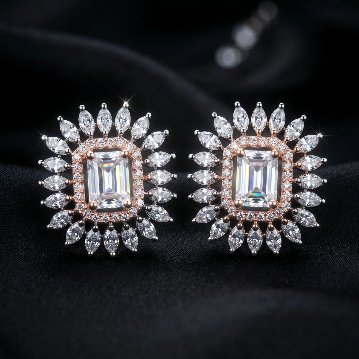 Luxora Regal Radiance Crystal Studs