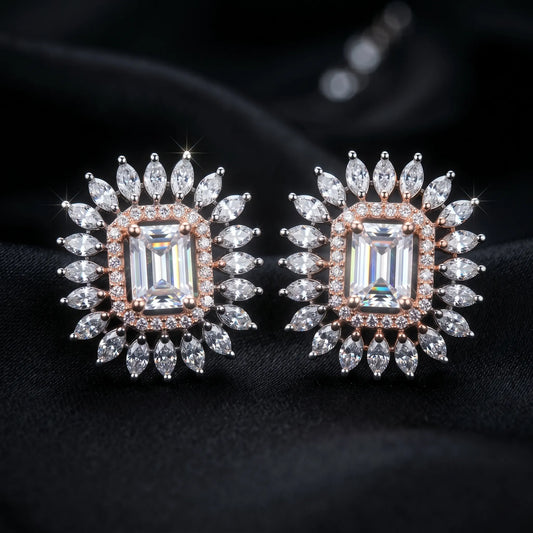 Luxora Regal Radiance Crystal Studs