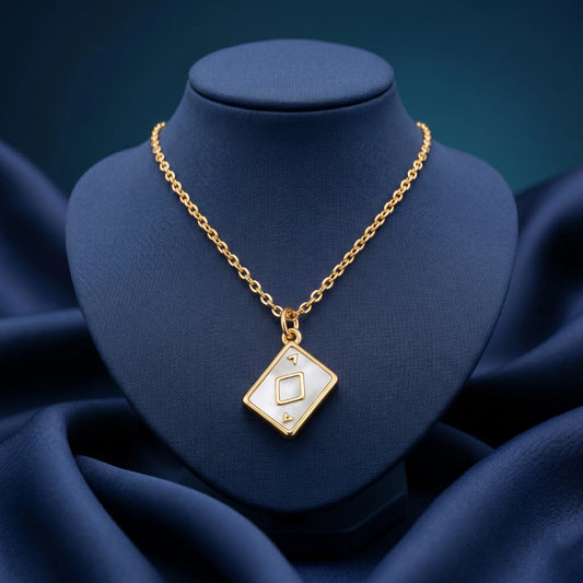 Luxora Ace of Elegance Playing Card Pendant