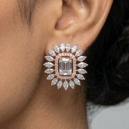 Luxora Regal Radiance Crystal Studs
