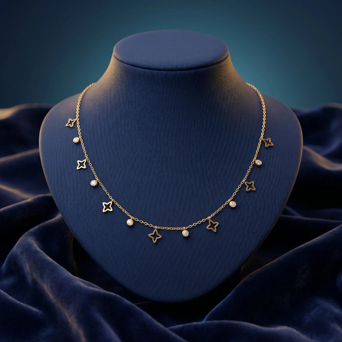 Luxora Celestial Charm Dangle Necklace