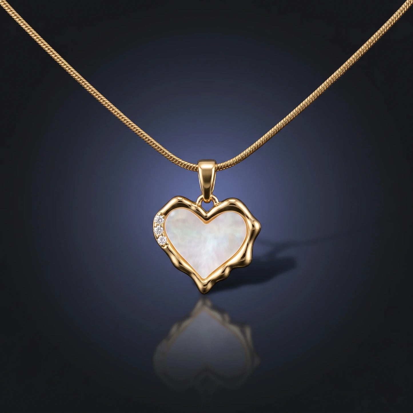 Luxora Luminous Heart Pearl Pendant