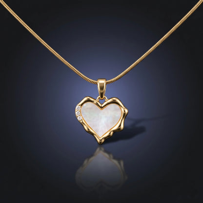 Luxora Luminous Heart Pearl Pendant