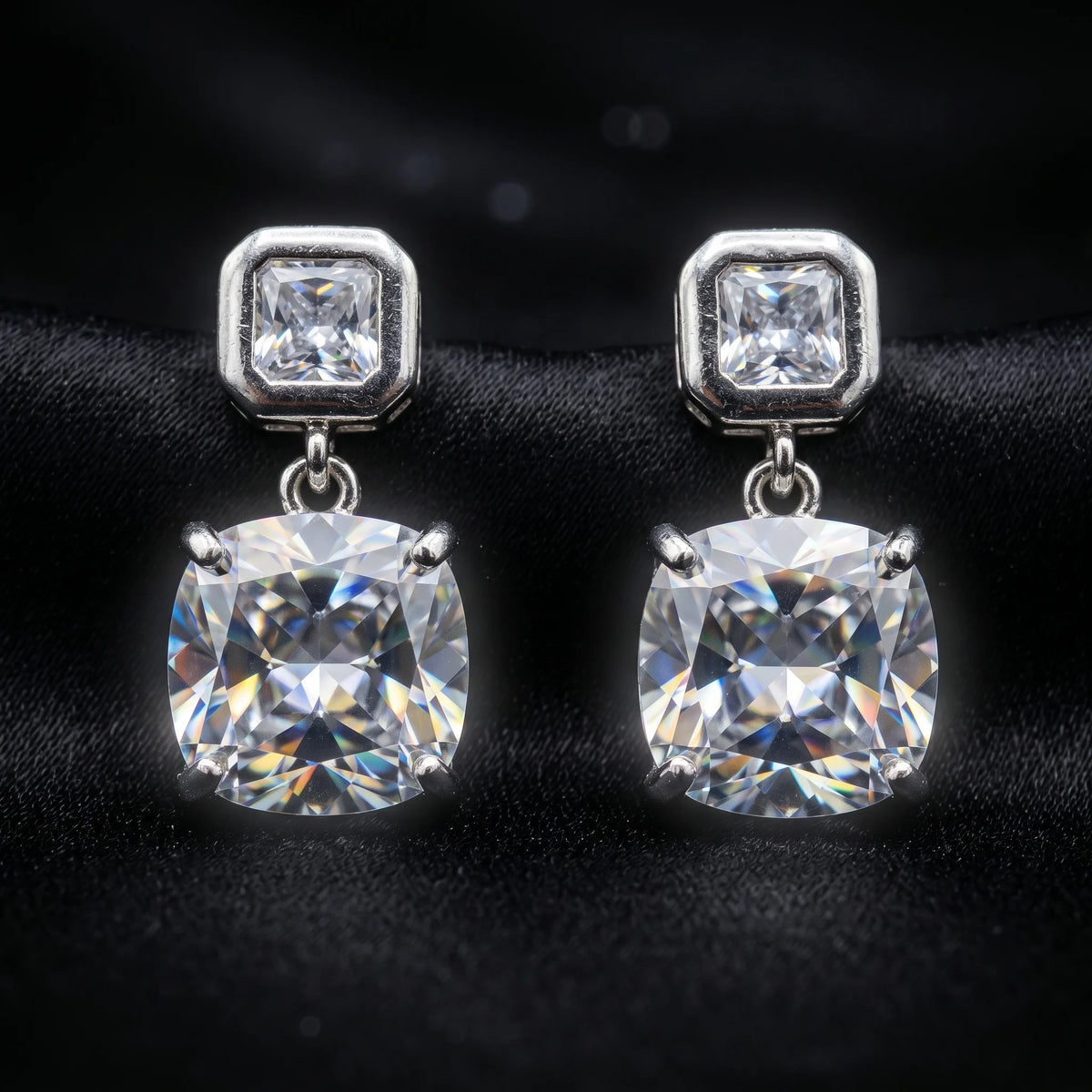 Luxora Regal Radiance Crystal Drop Earrings