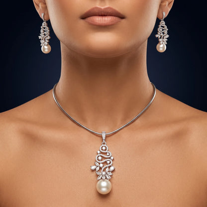 Luxora Pearl Cascade Vine Pendant Set