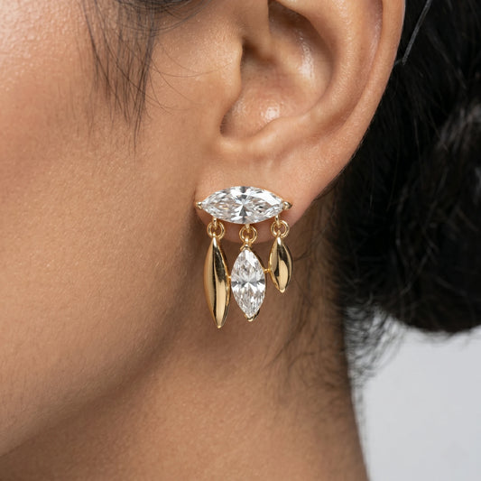 Luxora Marquise Chandelier Earrings