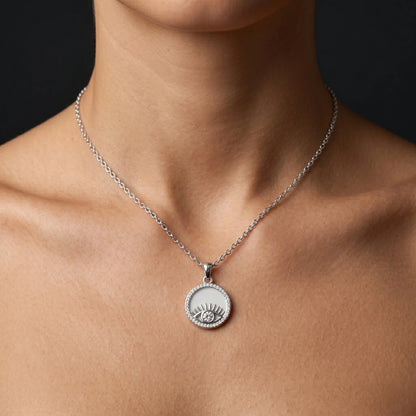 Luxora Luna Guardian Eye Pendant Necklace