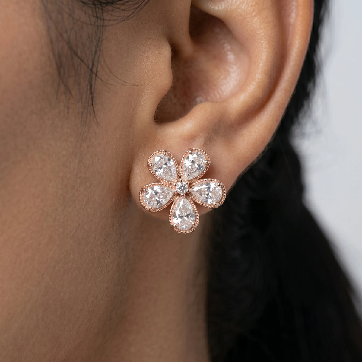 Luxora Ethereal Crystal Bloom Earrings