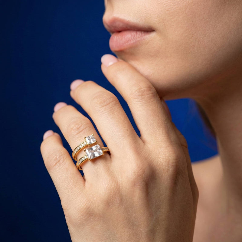 Luxora Modern Gold Wrap RIng