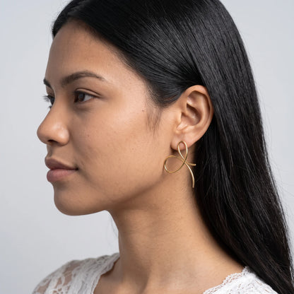 Luxora Eternal Bow Sculptural Earrings