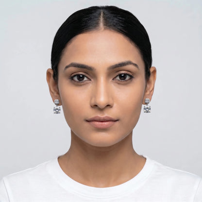 Luxora Regal Radiance Crystal Drop Earrings