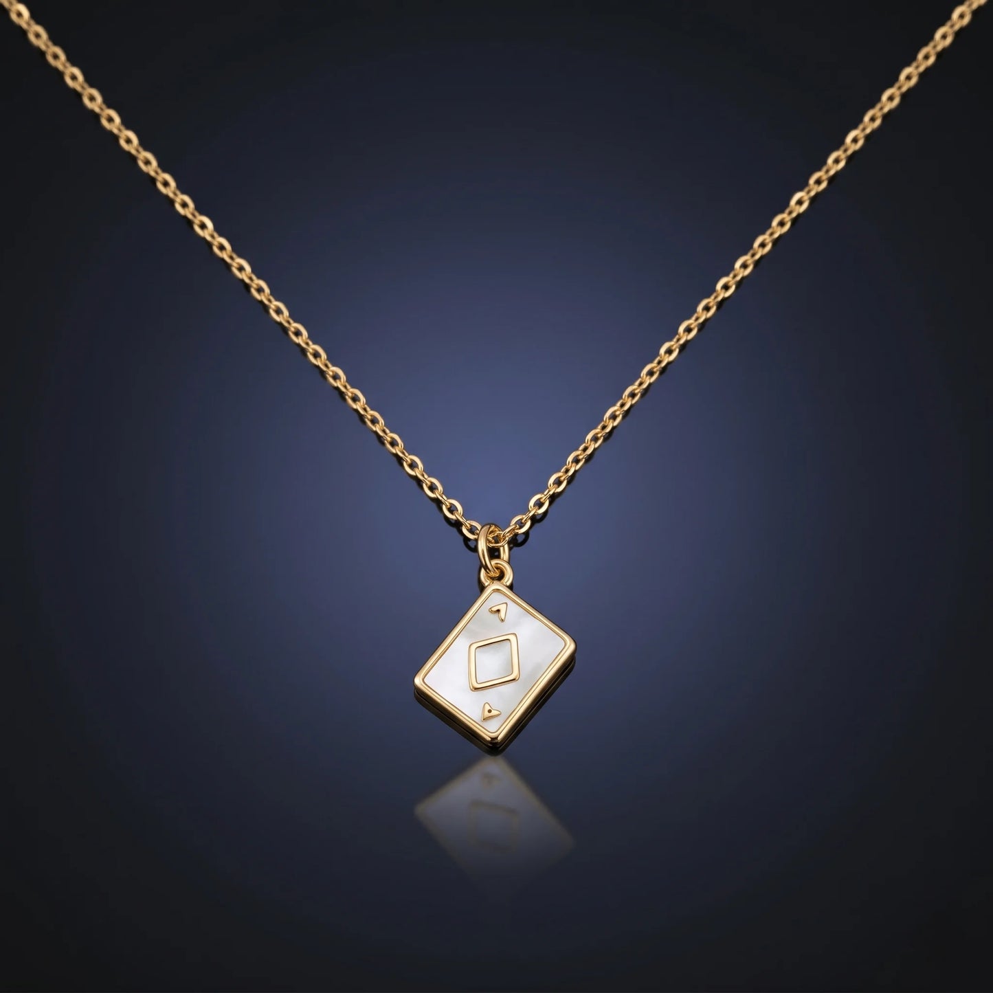 Luxora Ace of Elegance Playing Card Pendant