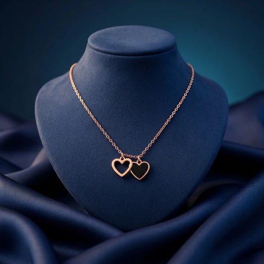 Luxora Eternal Double Heart Pendant