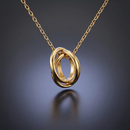 Luxora Infinity Orbit Pendant Necklace