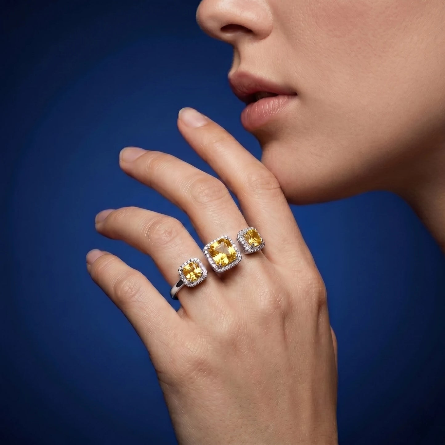 Luxora Canary Spark Diamond Ring