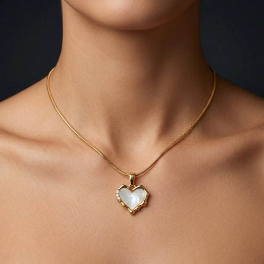 Luxora Luminous Heart Pearl Pendant