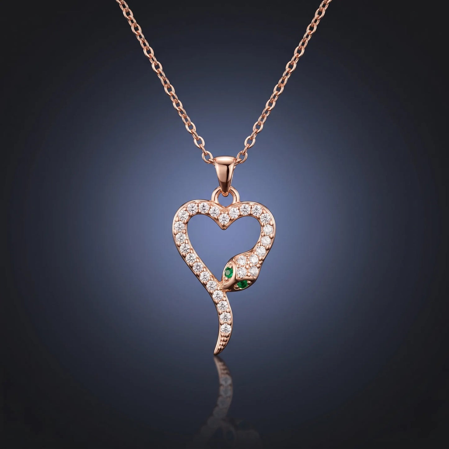 Luxora Serpent Heart Elegance Pendant