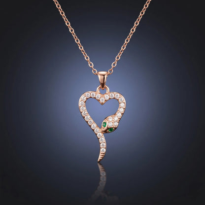 Luxora Serpent Heart Elegance Pendant