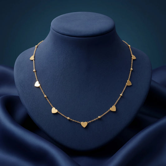 Luxora Forever Hearts Charm Necklace