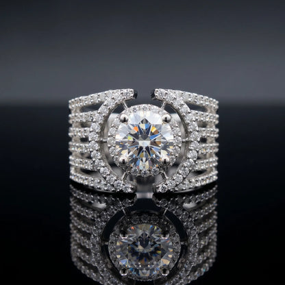 Luxora Imperial Halo Luxe Statement Ring