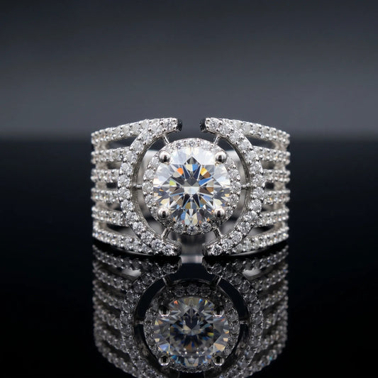 Luxora Imperial Halo Luxe Statement Ring