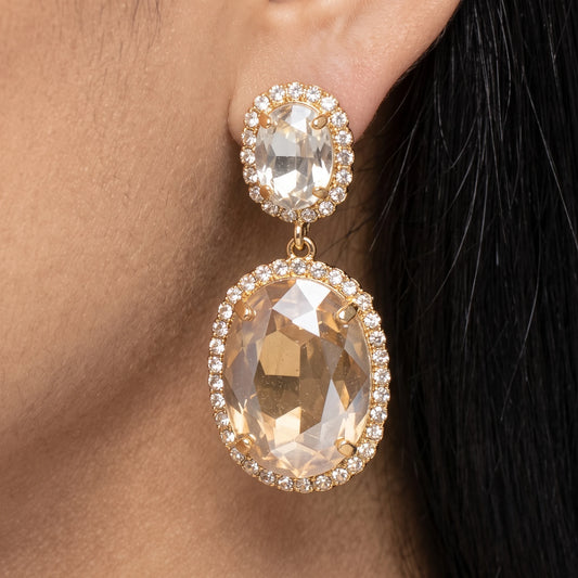 Luxora Celestia Crystal Drop Earrings