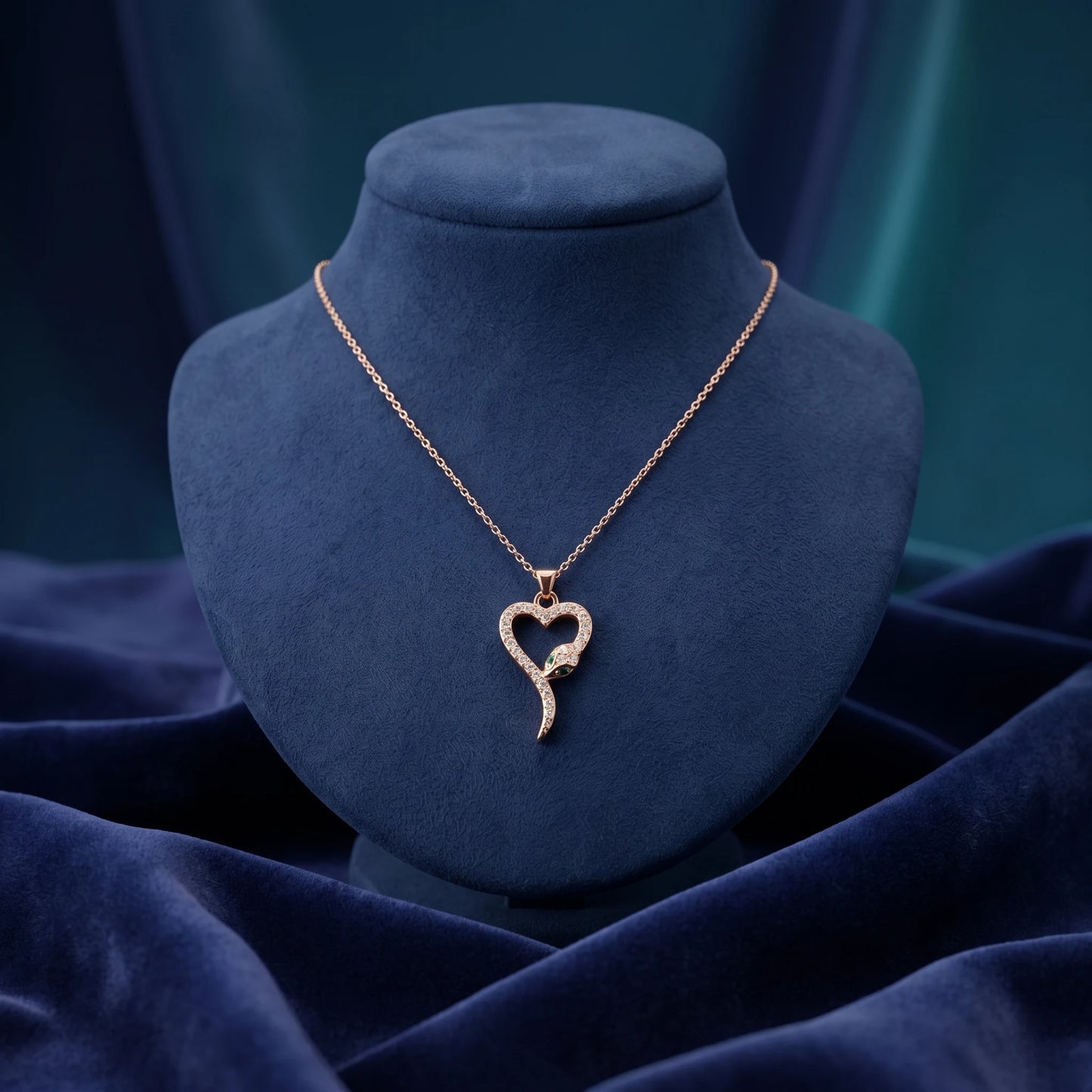 Luxora Serpent Heart Elegance Pendant
