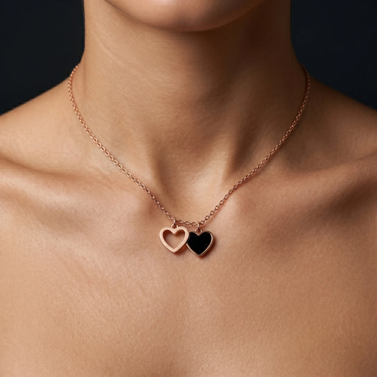 Luxora Eternal Double Heart Pendant